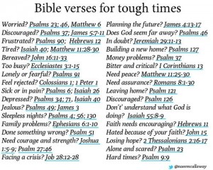 Bible Verses for Tough Times & Prayer
