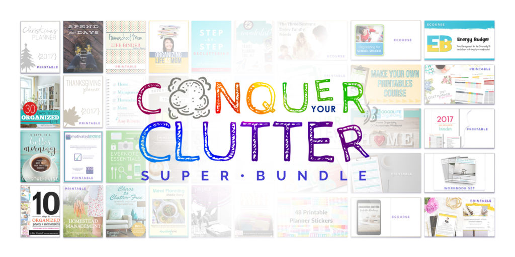 Conquer Your Clutter Super Bundle SALE!